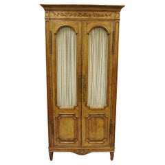 Vintage Auffray & Co French Country Provincial Tall Fruitwood Armoire Wardrobe