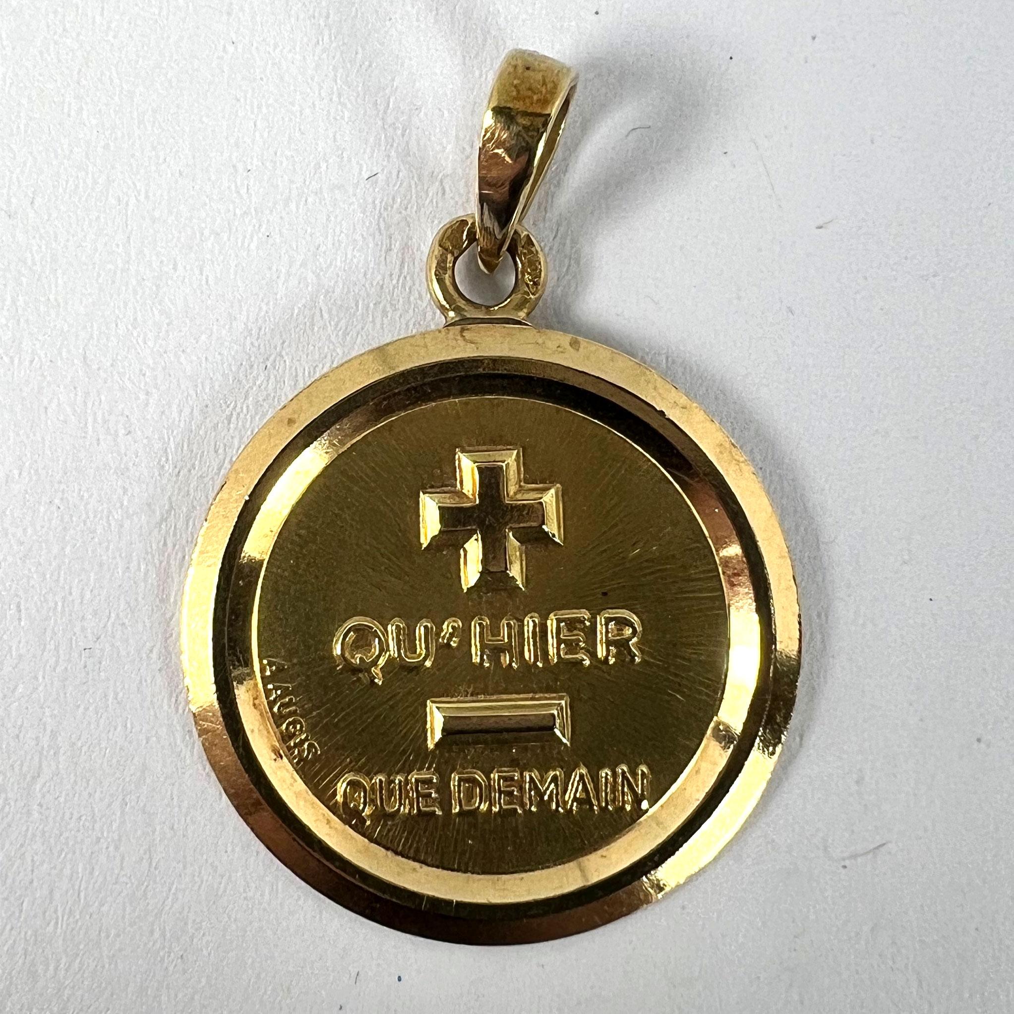 Vintage Augis More than Yesterday 18K Gelbgold Love Charm Anhänger, Vintage im Angebot 7