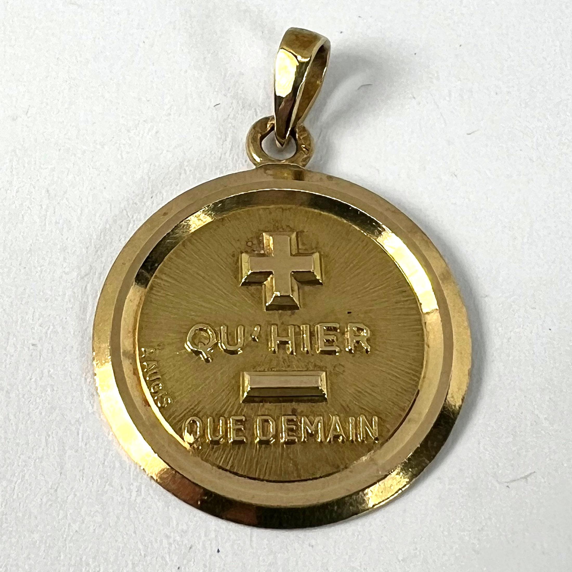 Vintage Augis More than Yesterday 18K Gelbgold Love Charm Anhänger, Vintage im Angebot 8