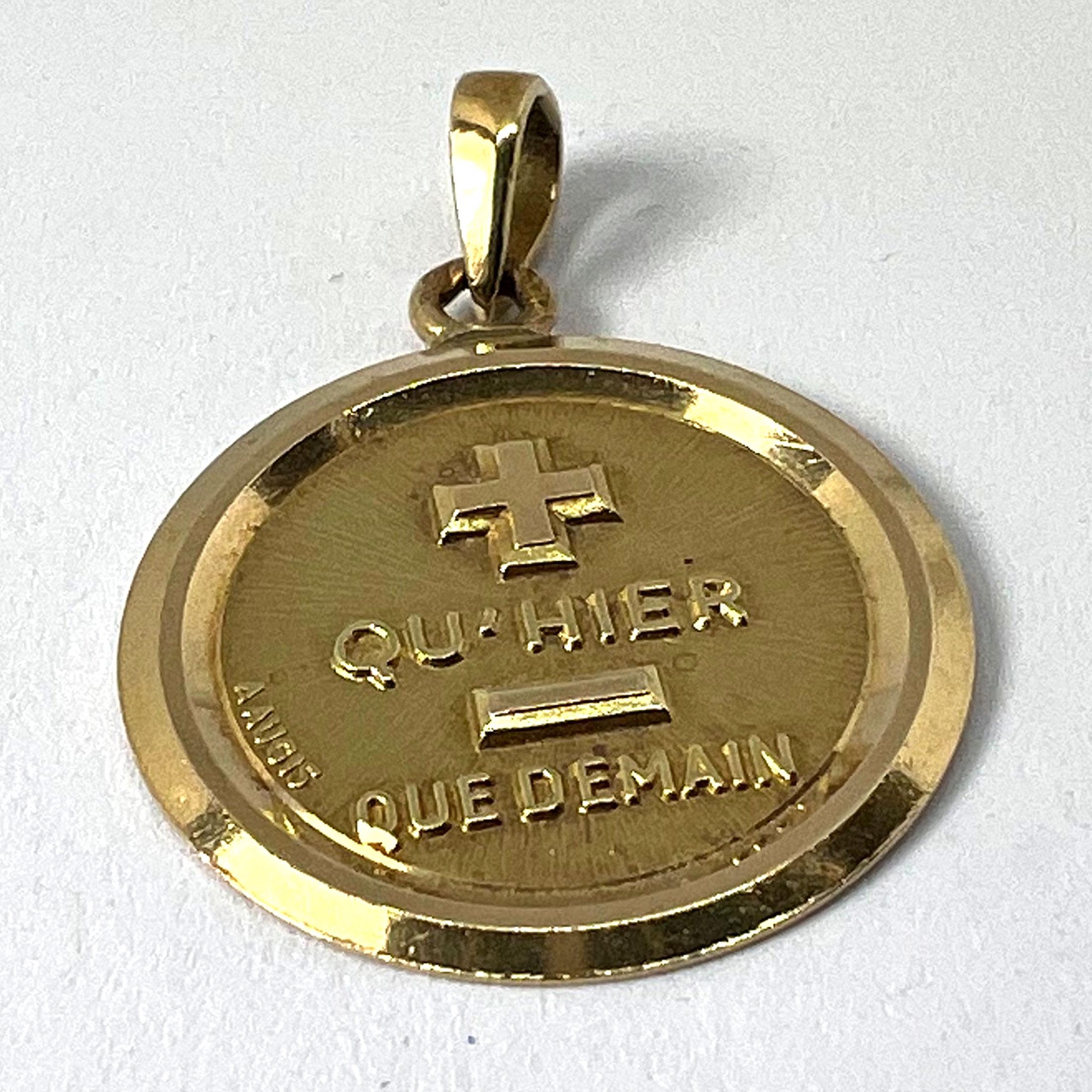 Vintage Augis More than Yesterday 18K Gelbgold Love Charm Anhänger, Vintage im Angebot 9