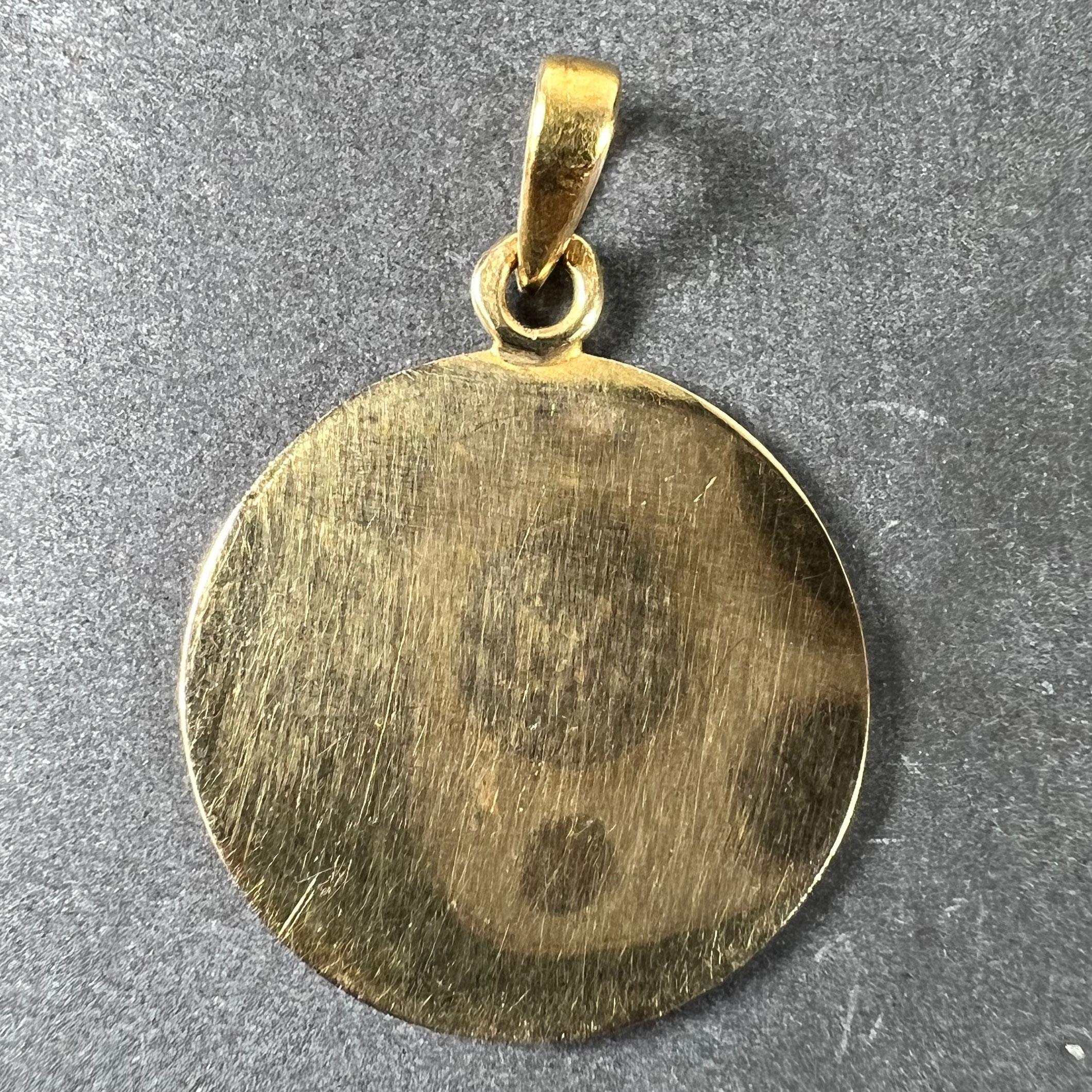 Vintage Augis More than Yesterday 18K Gelbgold Love Charm Anhänger, Vintage im Zustand „Gut“ im Angebot in London, GB