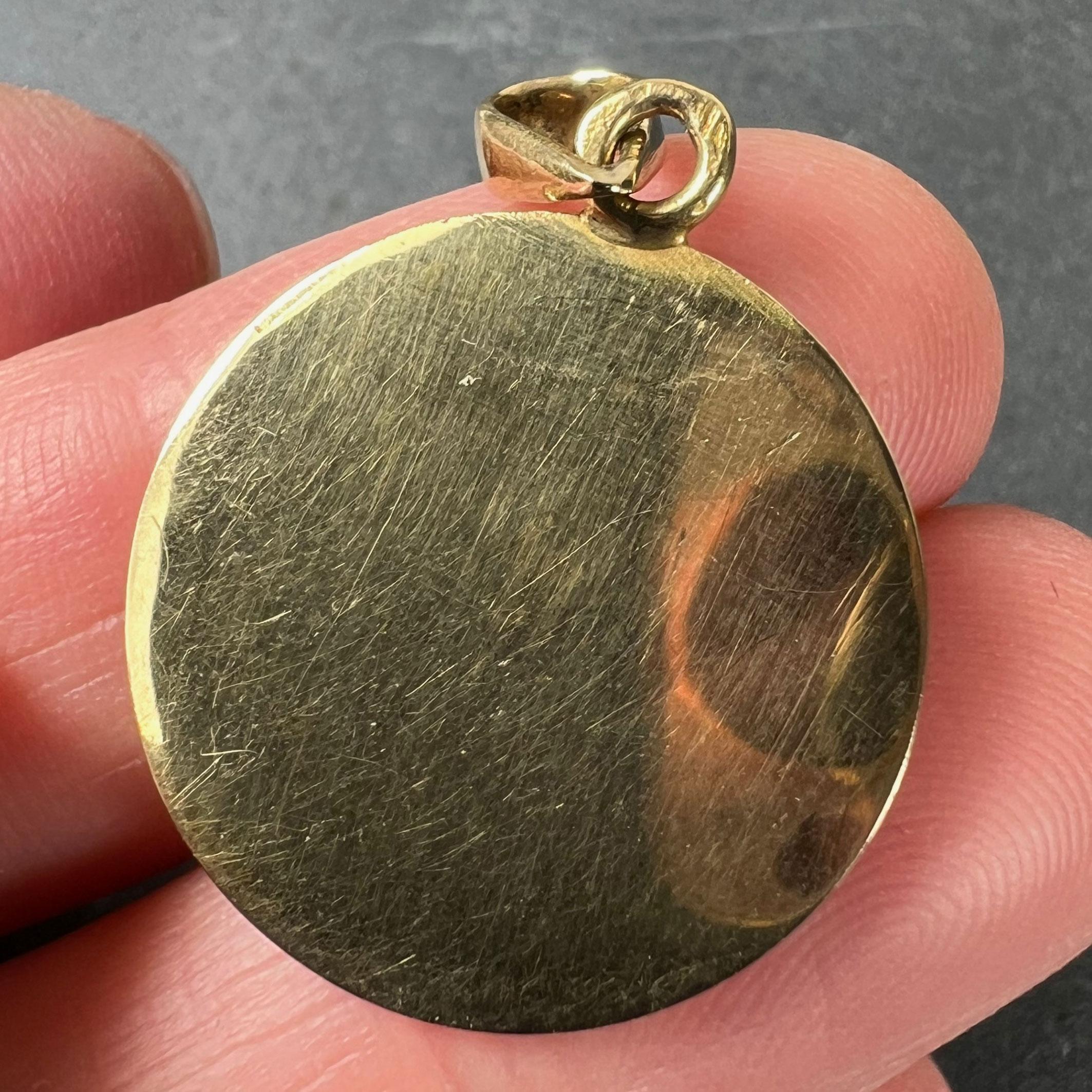 Vintage Augis More than Yesterday 18K Gelbgold Love Charm Anhänger, Vintage im Angebot 4