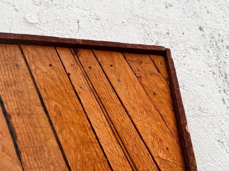 Vintage Austin Prods Theodore Degroot Lath Folk Wall Art Signed by the