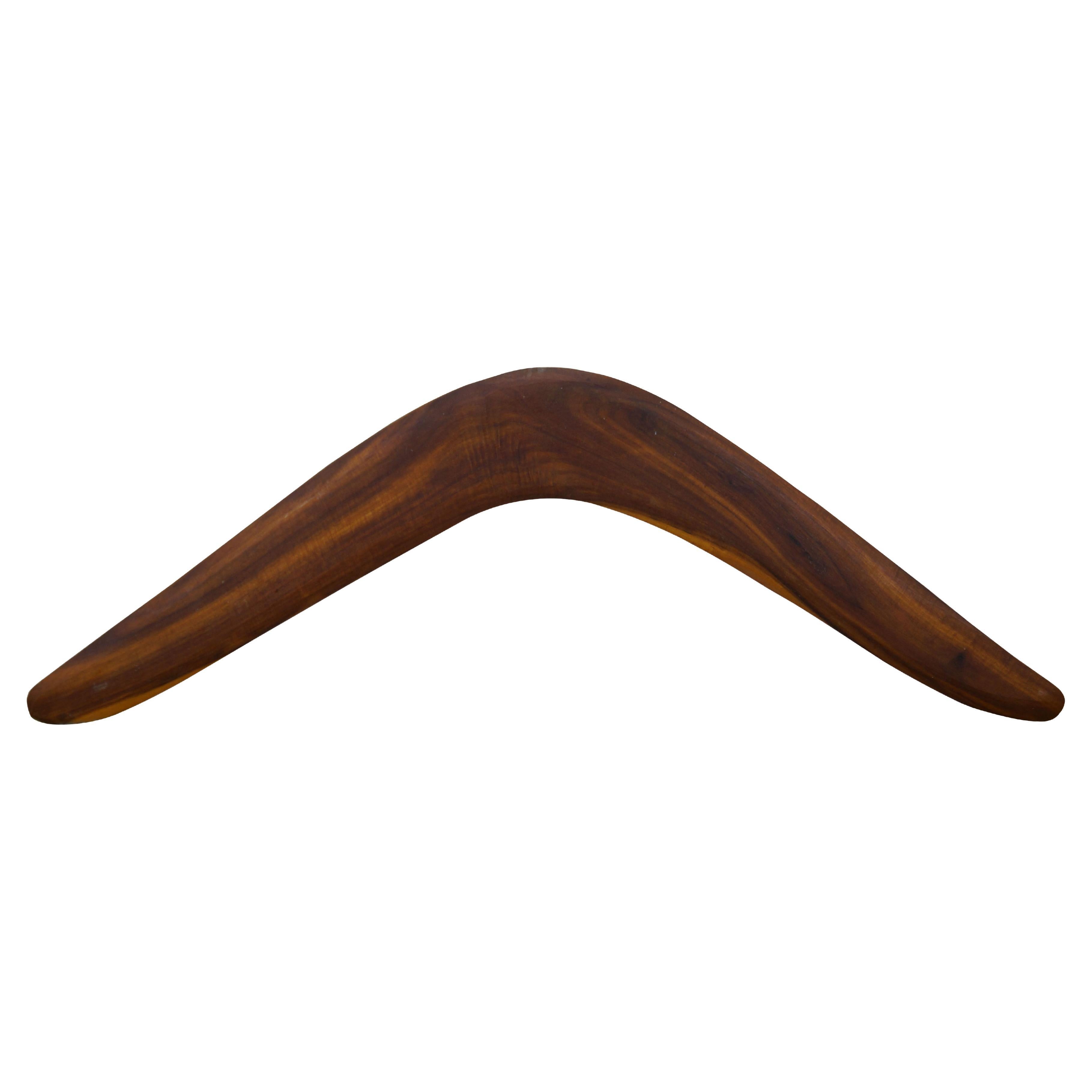 Vintage Australian Aboriginal Mulga Wood Carved Boomerang Throwing Stick 21"