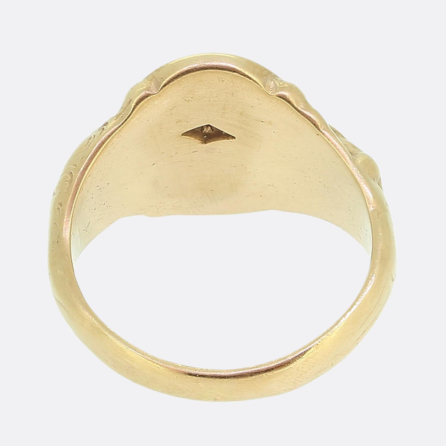 Women's or Men's Vintage Australian Coat of Arms Signet Ring