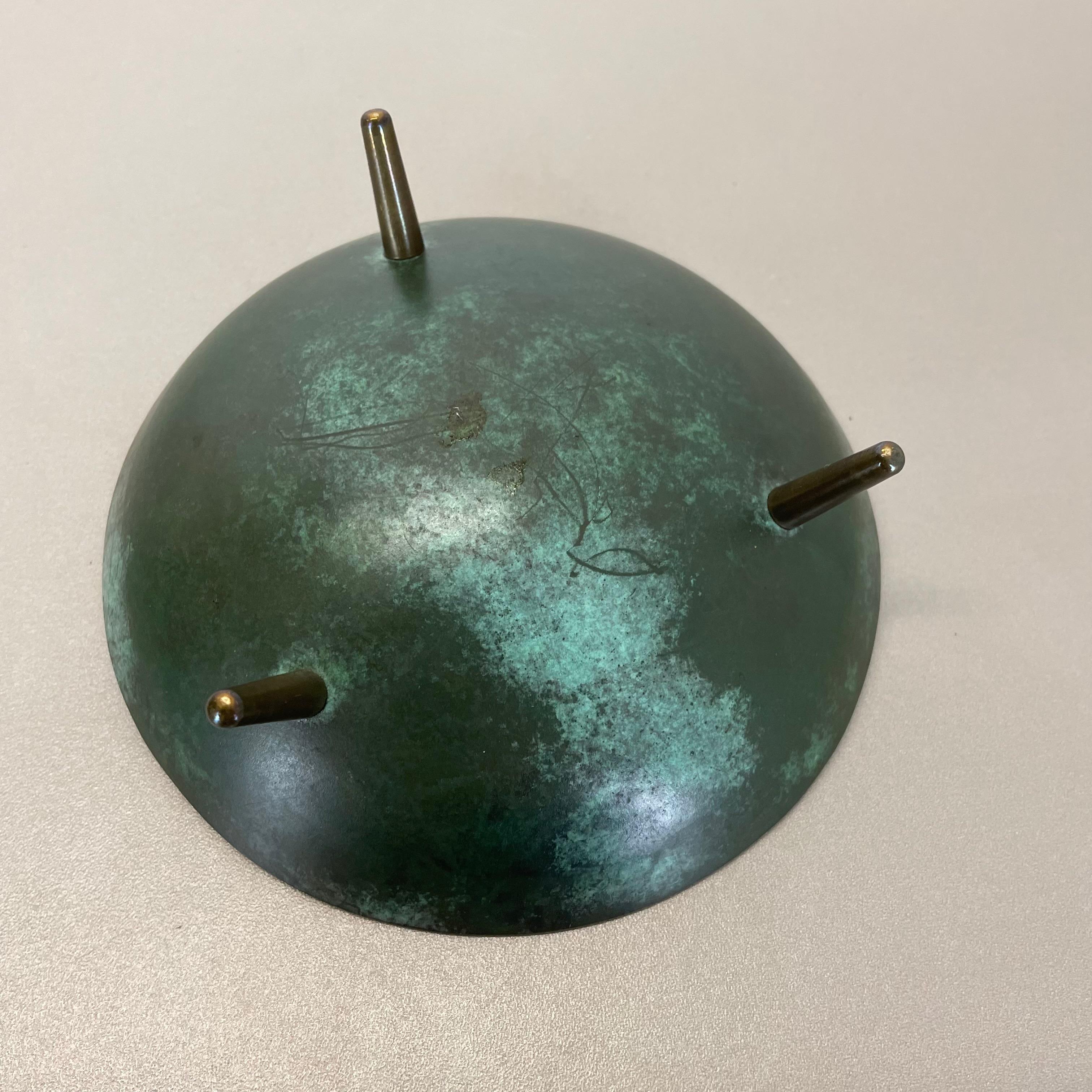 Vintage Austrian Auböck Style Tripod brass Ashtray Hagenauer Era, Austria, 1950s 8