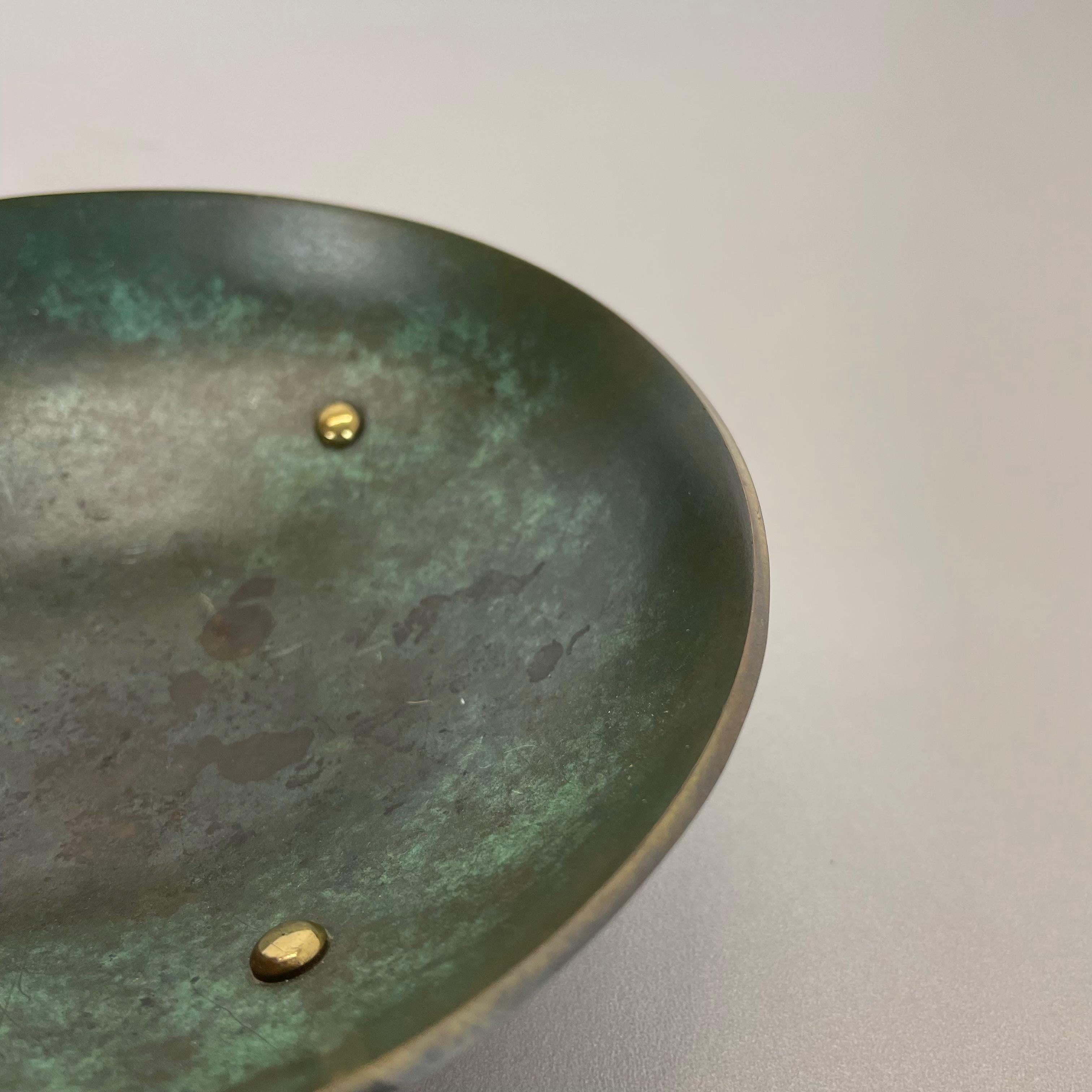 Vintage Austrian Auböck Style Tripod brass Ashtray Hagenauer Era, Austria, 1950s 2