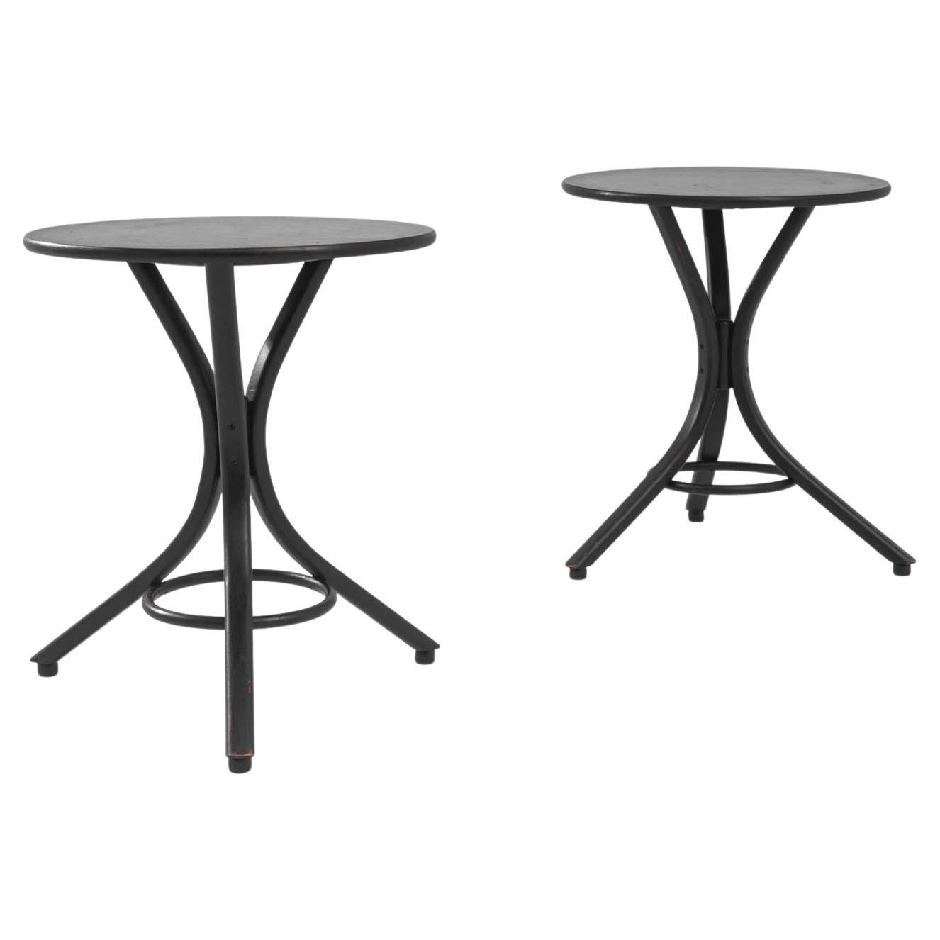 Vintage Austrian Bentwood Bistro Tables, a Pair