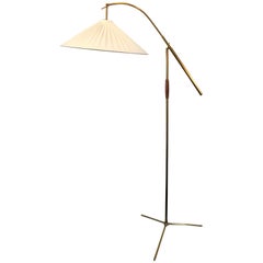 Vintage Austrian Brass Floor Lamp
