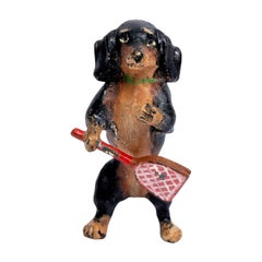 Vintage Austrian Cold Painted Bronze Dachshund