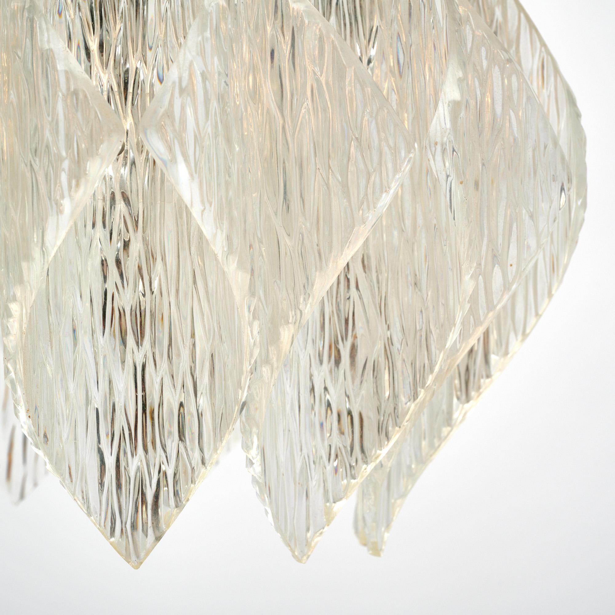 Lustre autrichien vintage de style Kalmar Bon état - En vente à Austin, TX