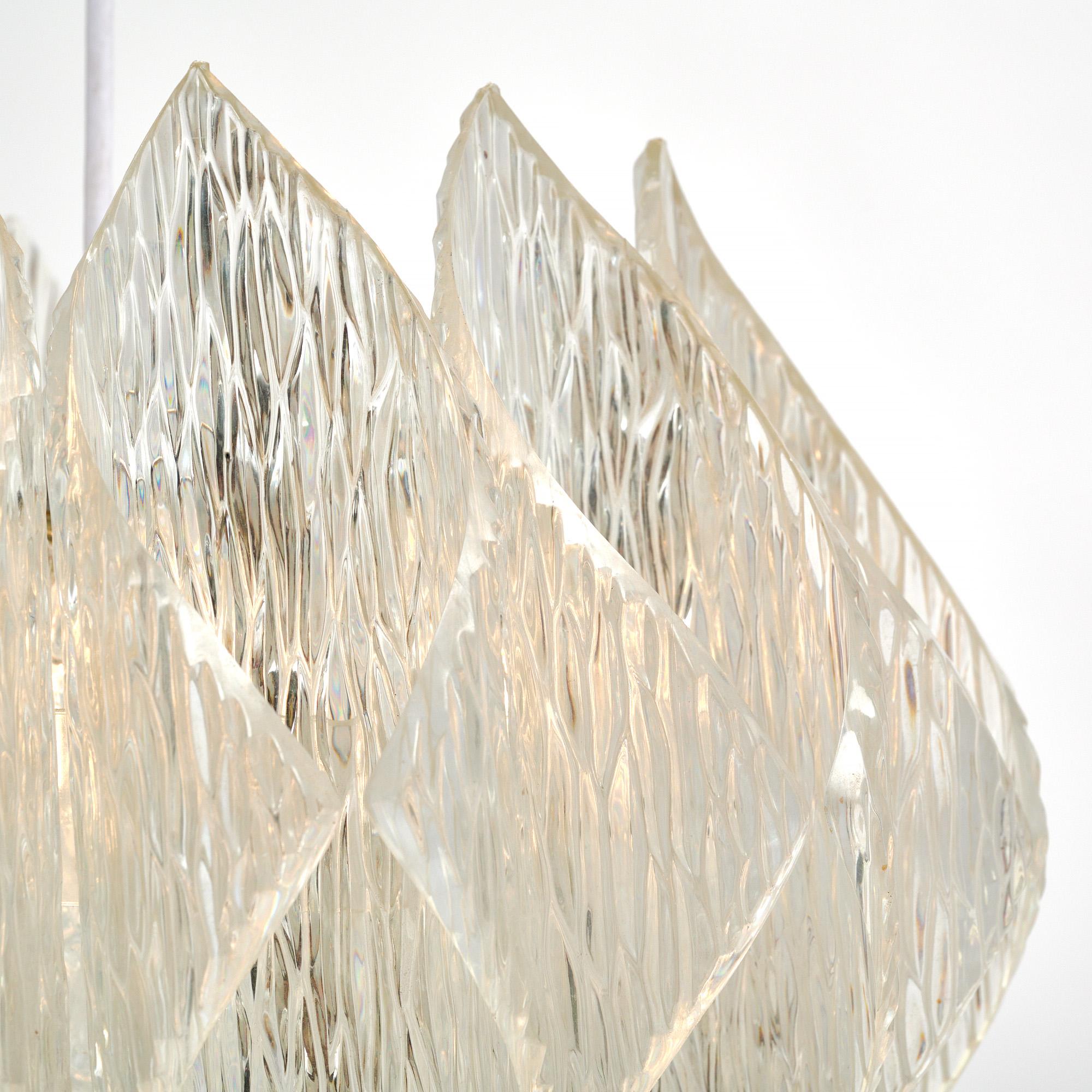 Métal Lustre autrichien vintage de style Kalmar en vente
