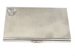 Vintage Austrian Sterling Cigarette Case Owned by Zsa Zsa Gabor
