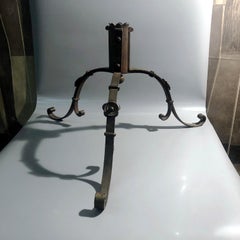 Vintage Austro-Hungarian Monarchy Period Wrought Iron Stand, Hungary, 1880s