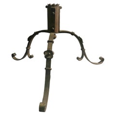 Antique Austro-Hungarian Monarchy Period Wrought Iron Stand, Hungary, 1880s