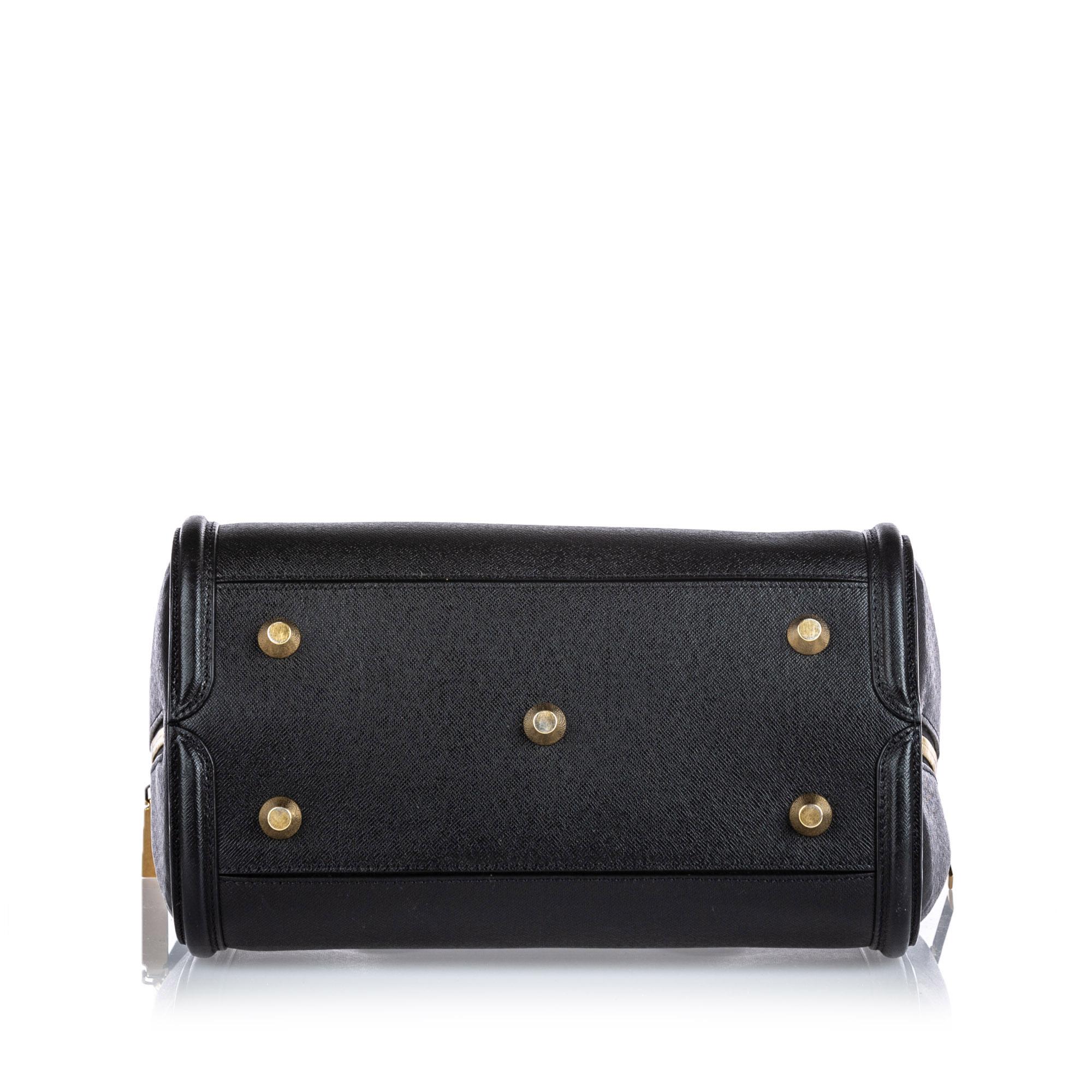 Women's Vintage Authentic Alexander Mcqueen Black Leather Heroine Handbag ITALY MEDIUM  For Sale
