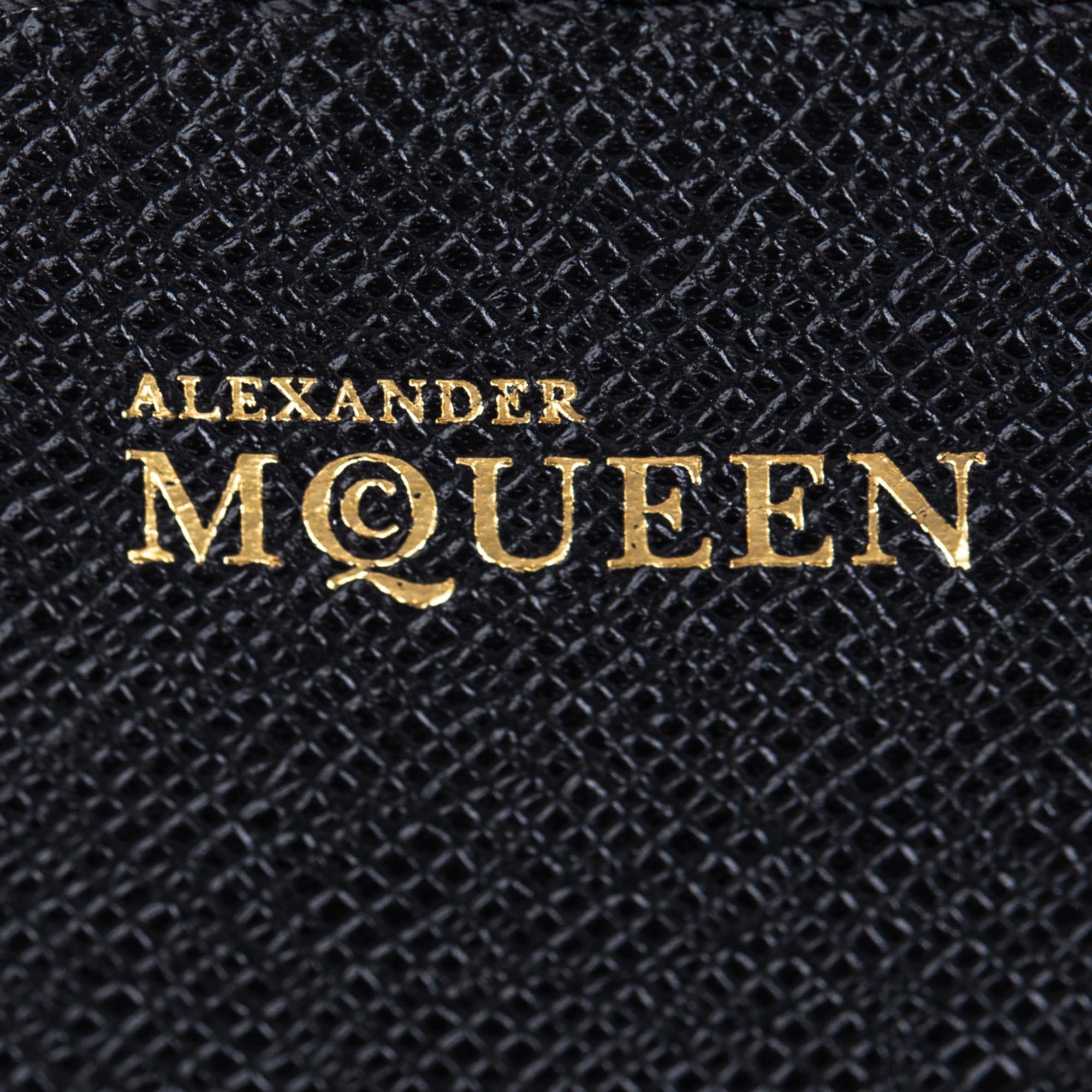 Vintage Authentic Alexander Mcqueen Black Leather Heroine Handbag ITALY MEDIUM  For Sale 2