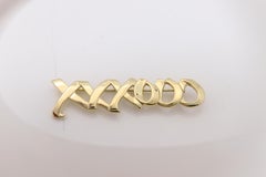 Vintage Authentic Brooch pin Tiffany & Co 1983 - Picasso signed 18k Solid Gold