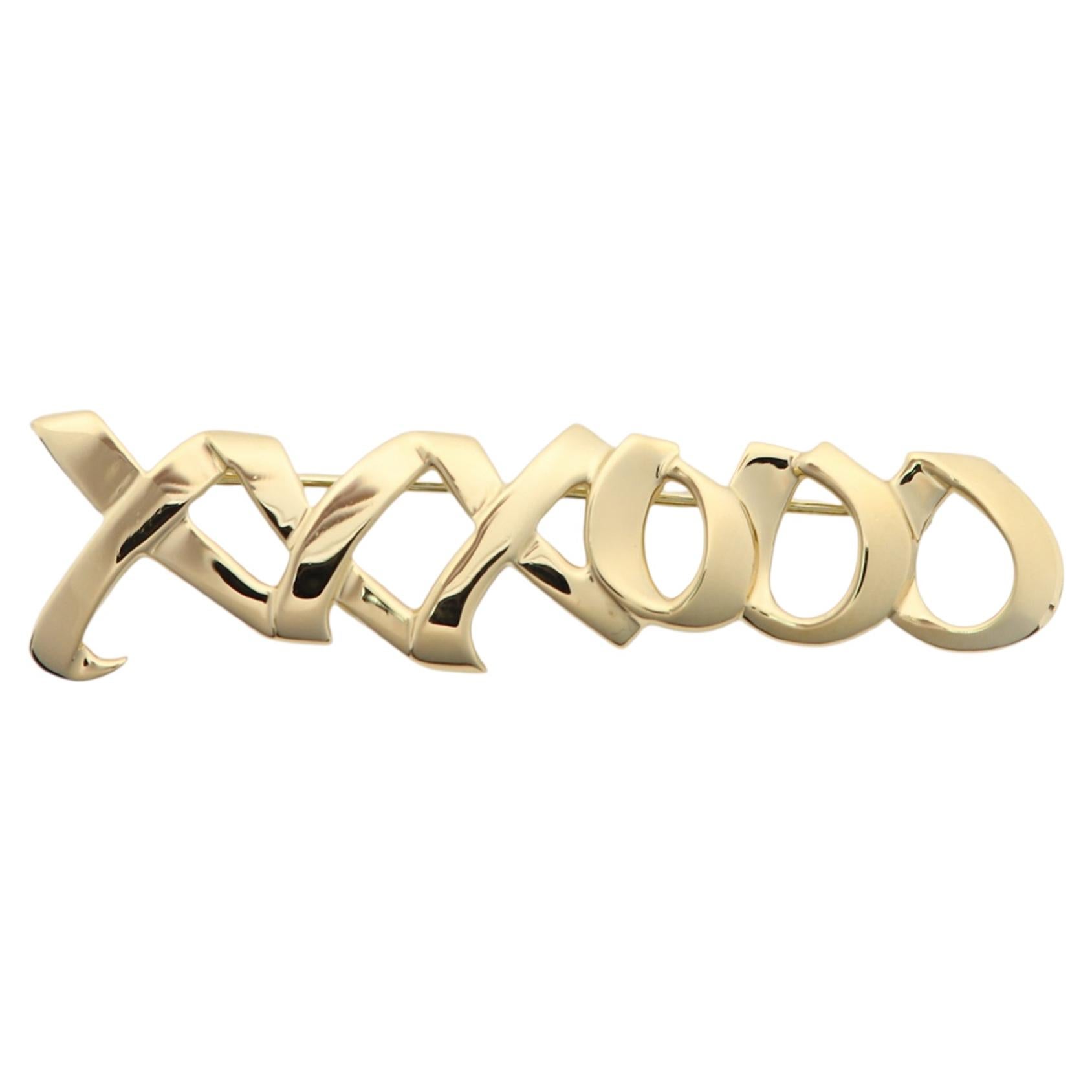 Spilla autentica vintage Tiffany & Co. 1983 - Picasso firmata 18k Solid Gold