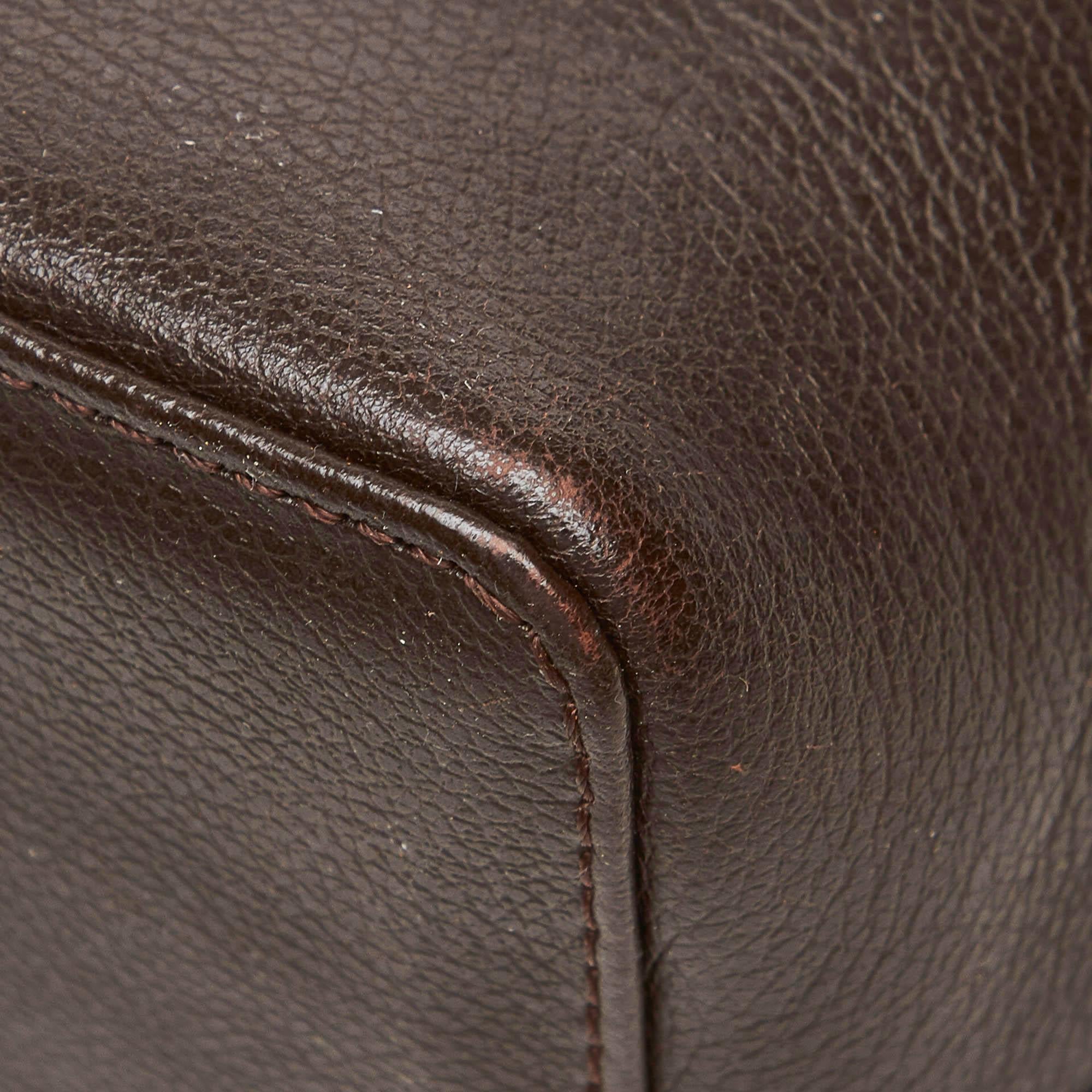 Vintage Authentic Burberry Black Leather Handbag United Kingdom MEDIUM  7