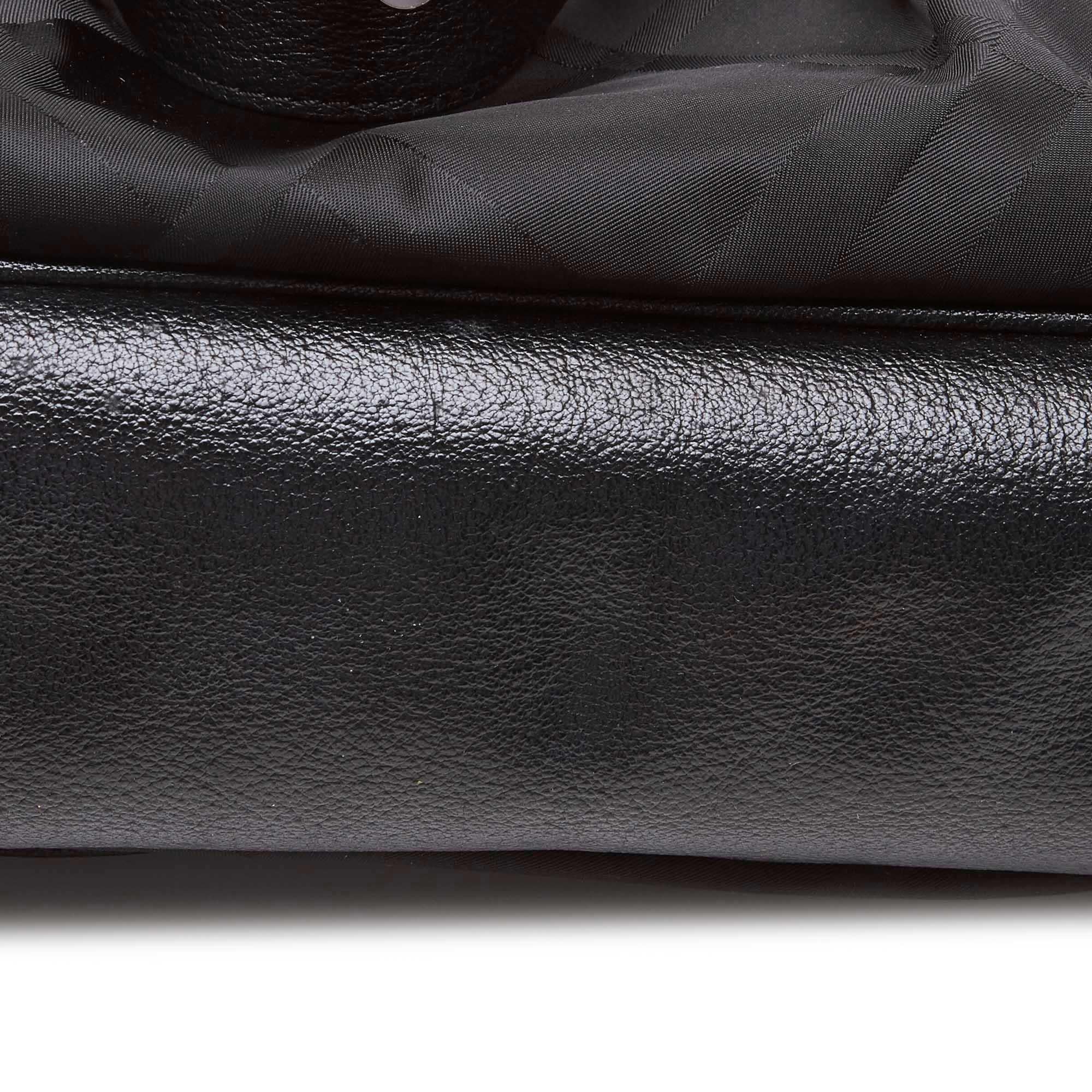 Vintage Authentic Burberry Black Nylon Fabric Satchel United Kingdom LARGE  For Sale 3
