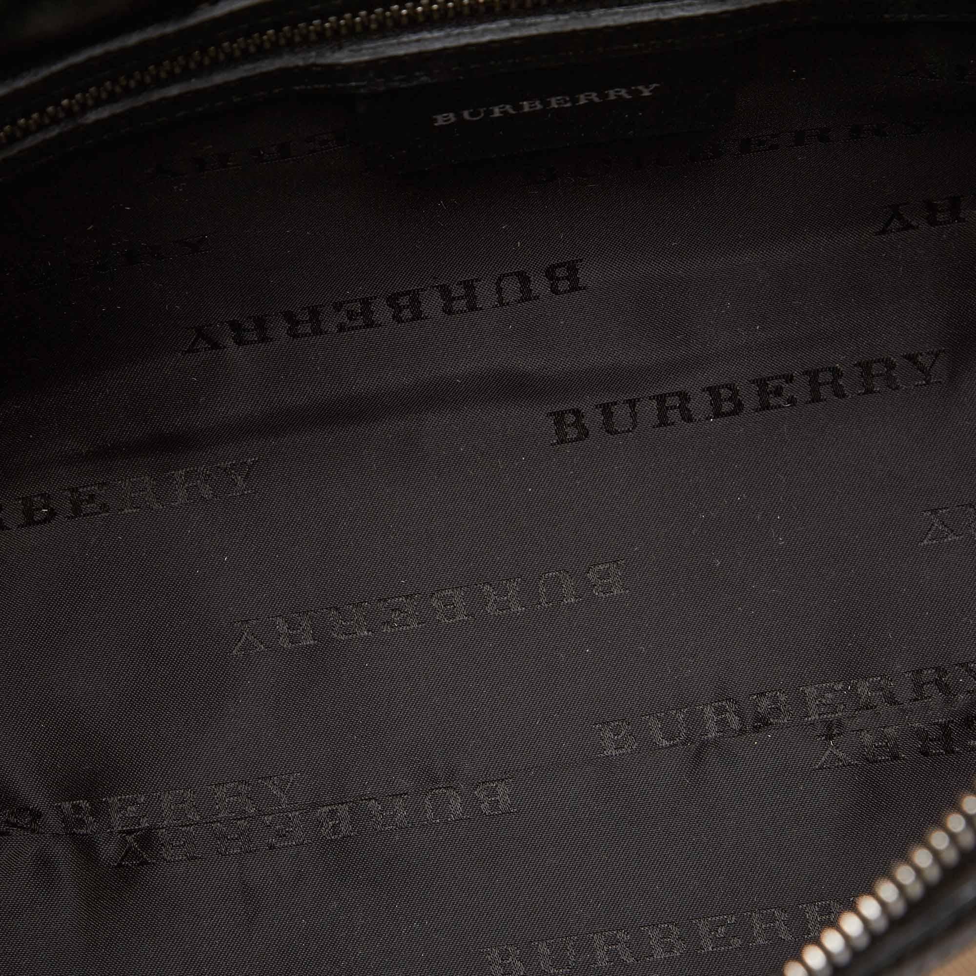 Vintage Authentic Burberry Black Shoulder Bag United Kingdom MEDIUM  1