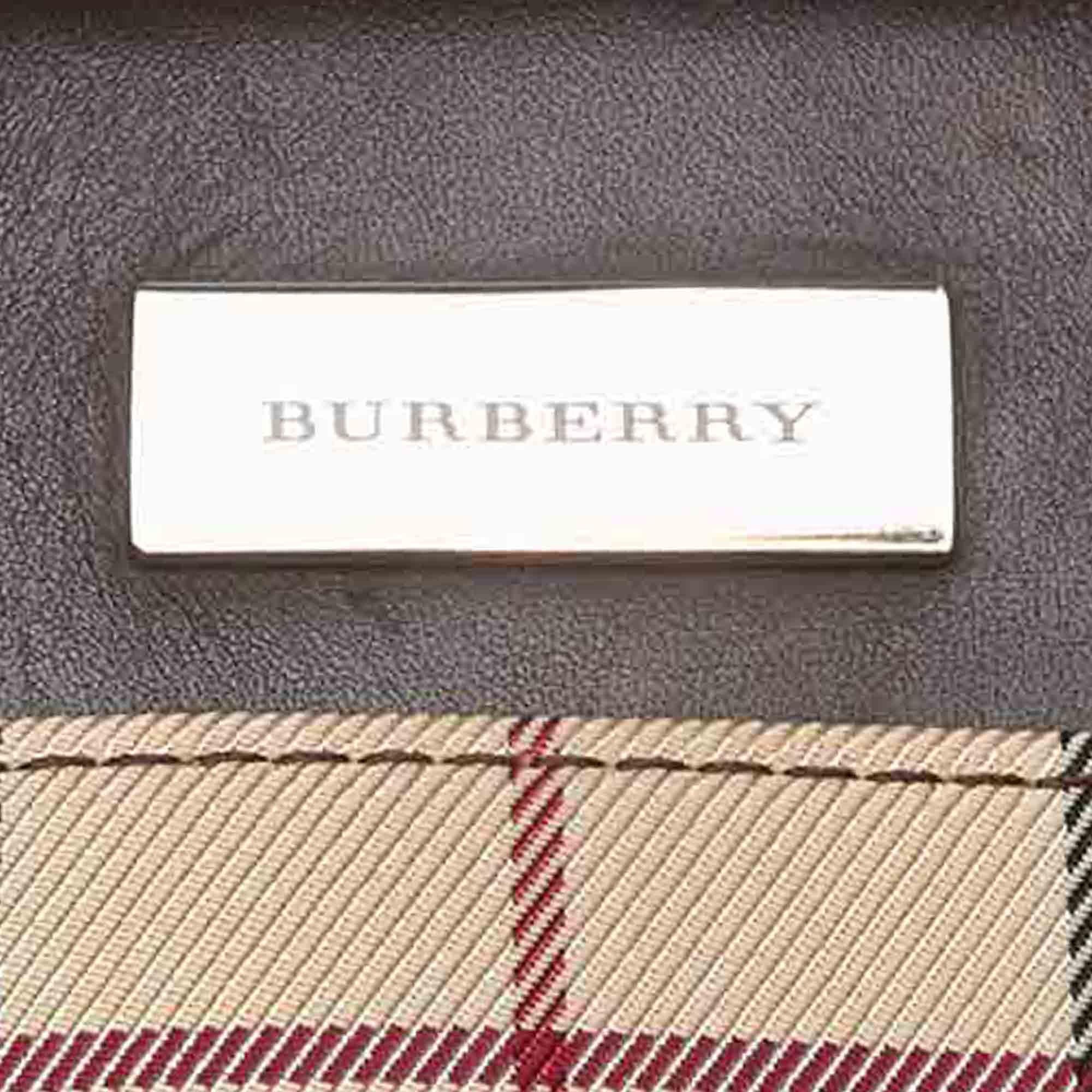 Vintage Authentic Burberry Brown House Check Handbag United Kingdom MEDIUM  For Sale 1