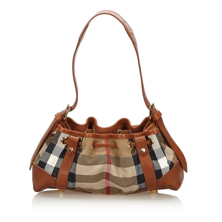 burberry plaid bucket bag