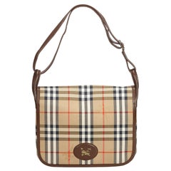 Vintage Authentic Burberry House Check Crossbody Bag United Kingdom MEDIUM