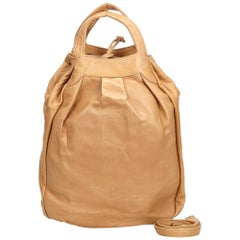 Vintage Authentic Burberry Leather Bucket Bag United Kingdom w Dust Bag MEDIUM