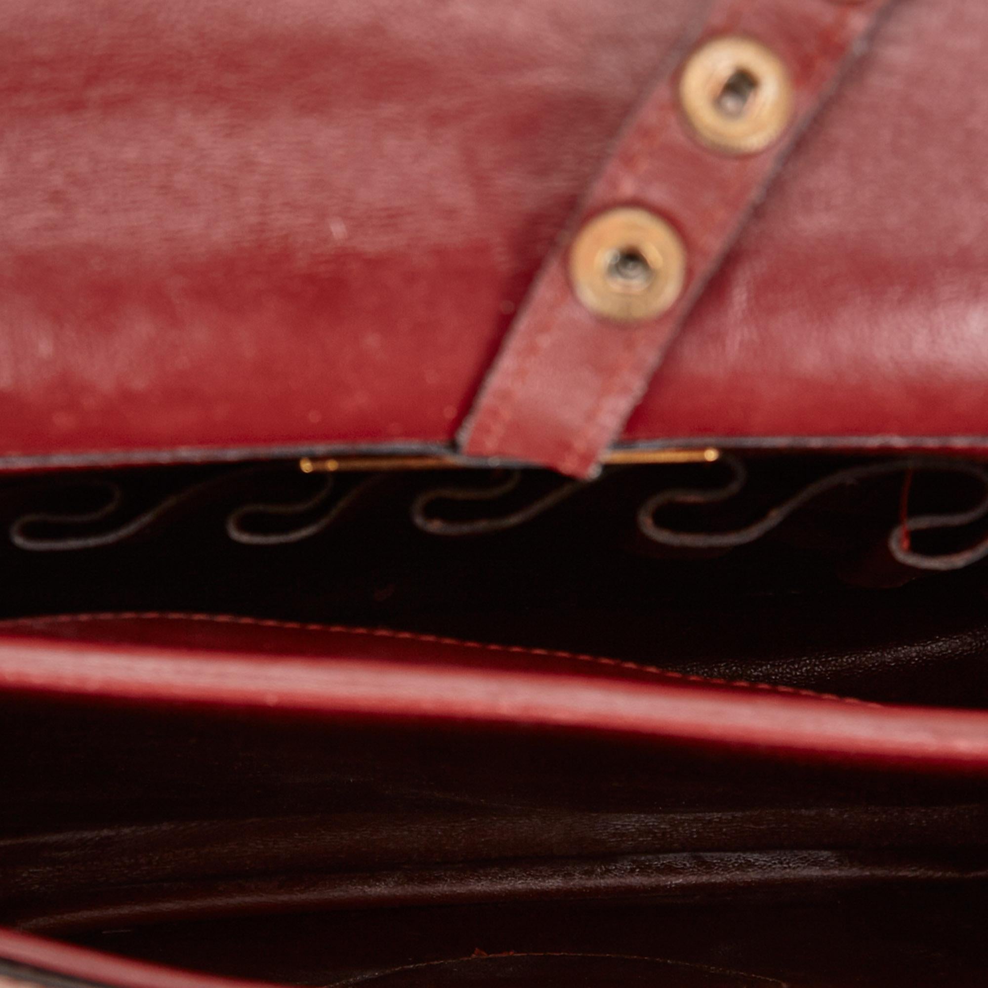 Women's Vintage Authentic Cartier Leather Must de Cartier Shoulder Bag France MEDIUM