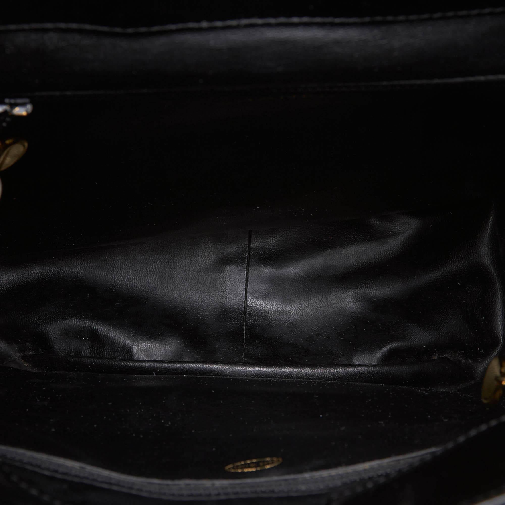 Vintage Authentic Chanel Black Patent Leather Drawstring Backpack France MEDIUM  1