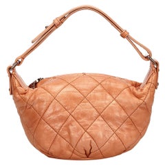 Vintage Authentic Chanel Leather Matelasse Surpique Handbag w Dust Bag MEDIUM 