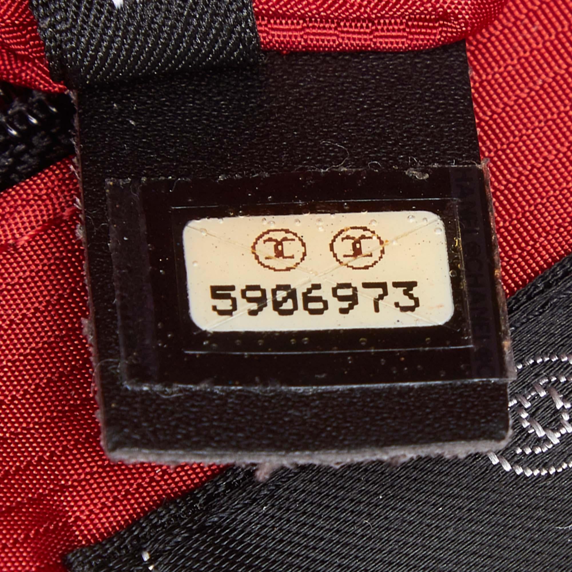 Vintage Authentic Chanel Old Travel Line Backpack w Authenticity Card LARGE  For Sale 2