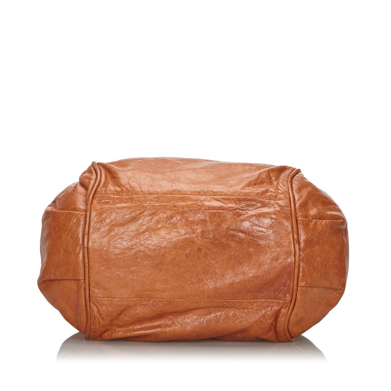 Vintage Authentic Chloe Brown Leather Ethel Satchel Hungary W Dust Bag  Medium At 1Stdibs | Chloe Dust Bag