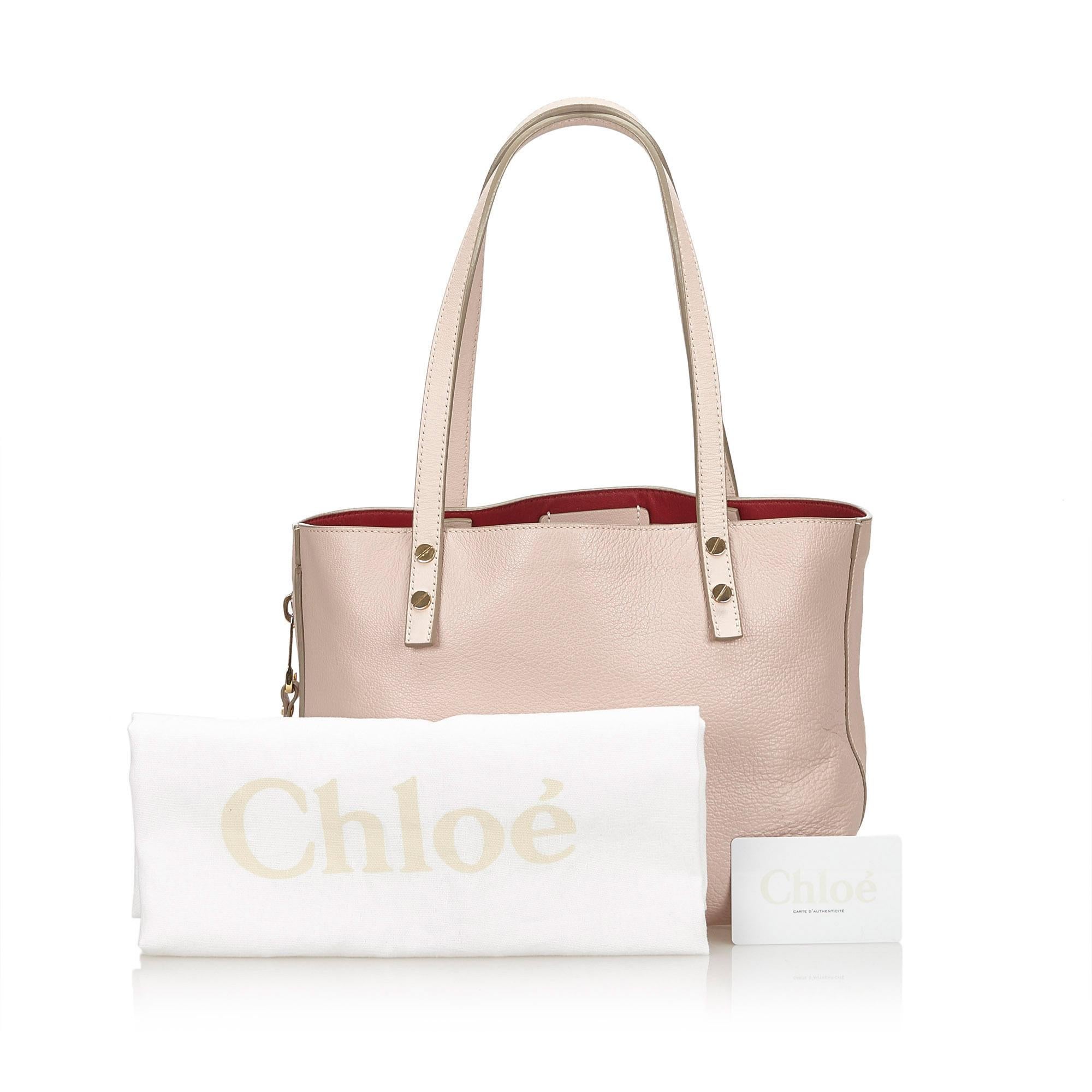 Vintage Authentic Chloe Leather Dilan Italy w Dust Bag Authenticity Card LARGE  For Sale 4