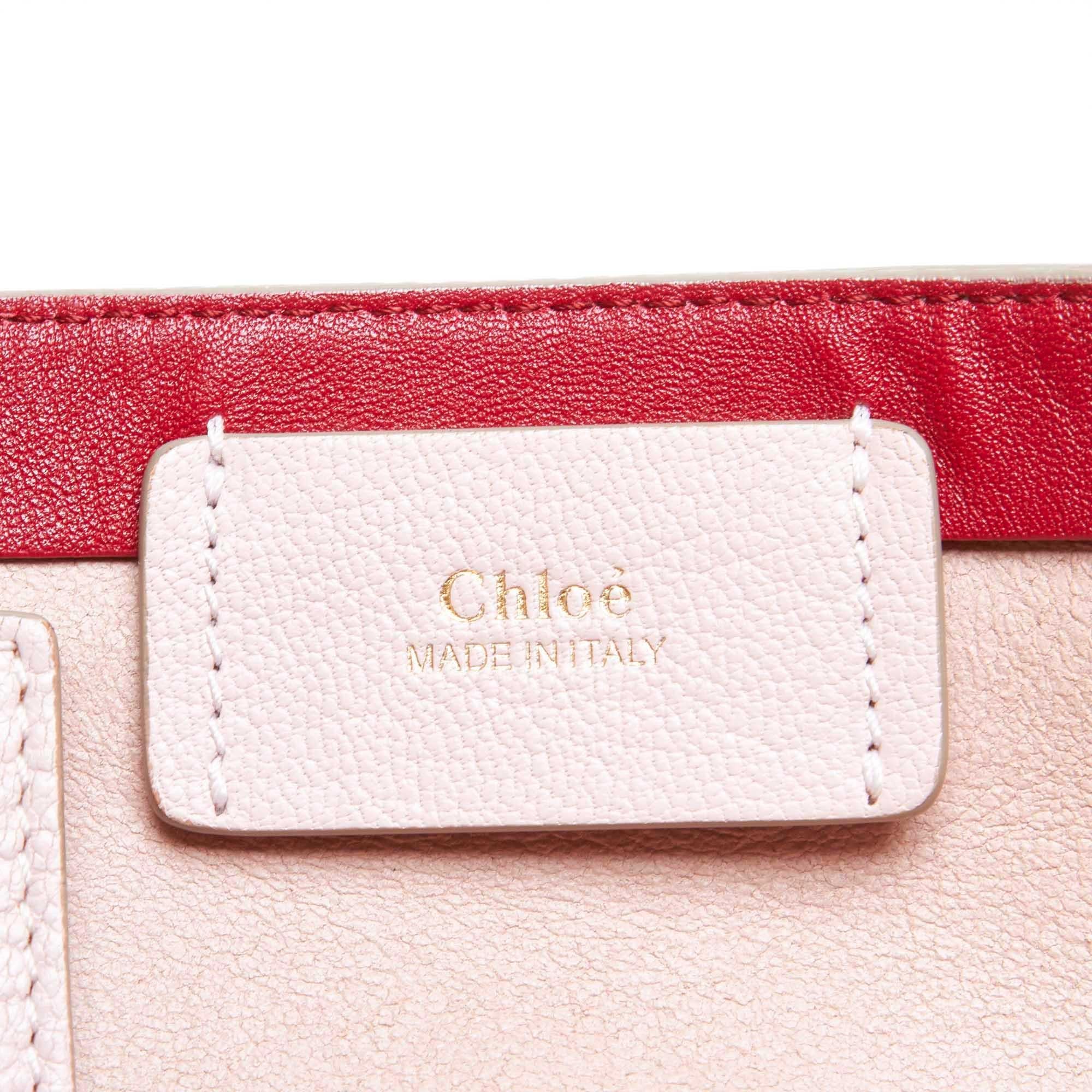 Vintage Authentic Chloe Leather Dilan Italy w Dust Bag Authenticity Card LARGE  In Good Condition For Sale In Orlando, FL