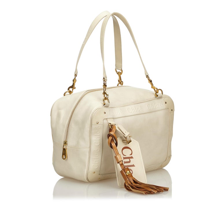 Vintage Authentic Chloe Leather Eden Shoulder Bag w Dust Bag