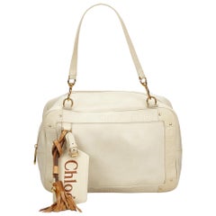 Vintage Authentic Chloe Leather Eden Shoulder Bag w Dust Bag Authenticity Card 