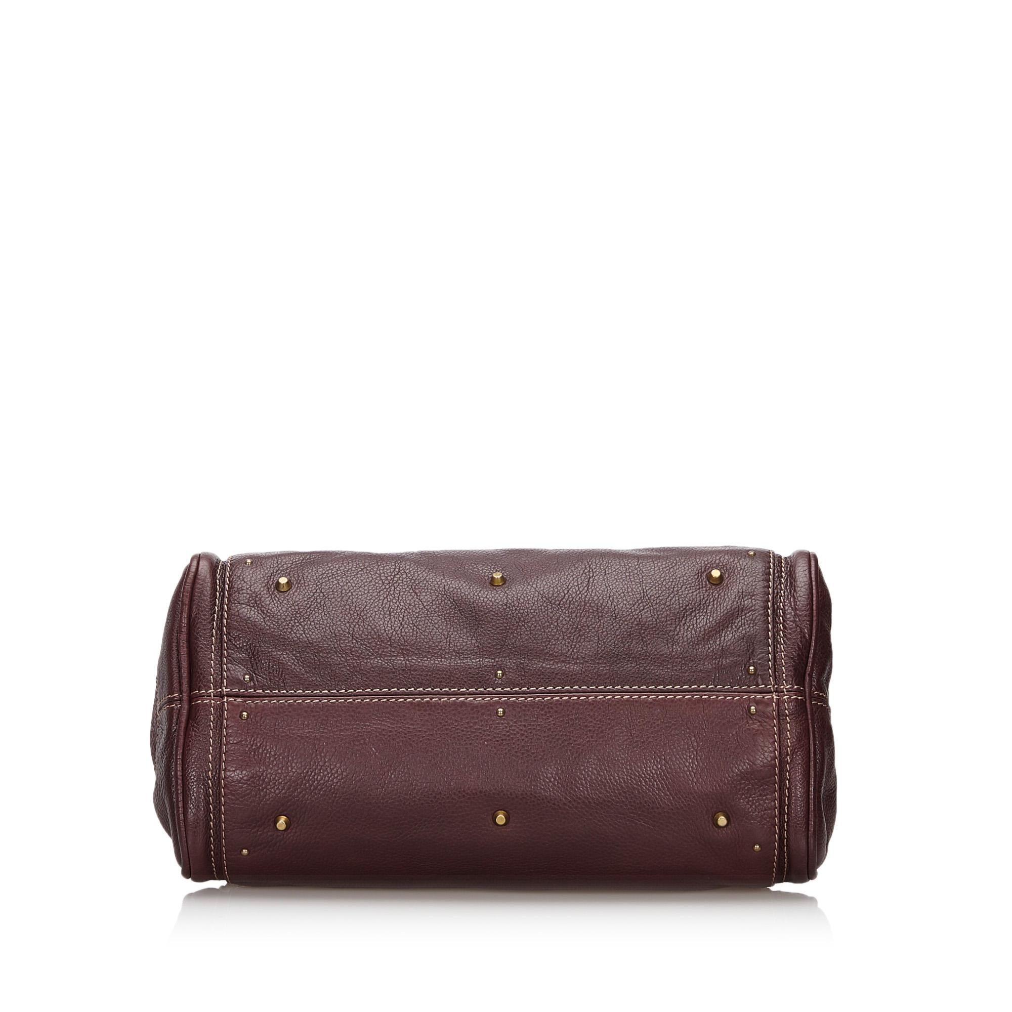 Sac à main Chloé Paddington vintage authentique en cuir avec clé de poussière et cadenas Bon état - En vente à Orlando, FL