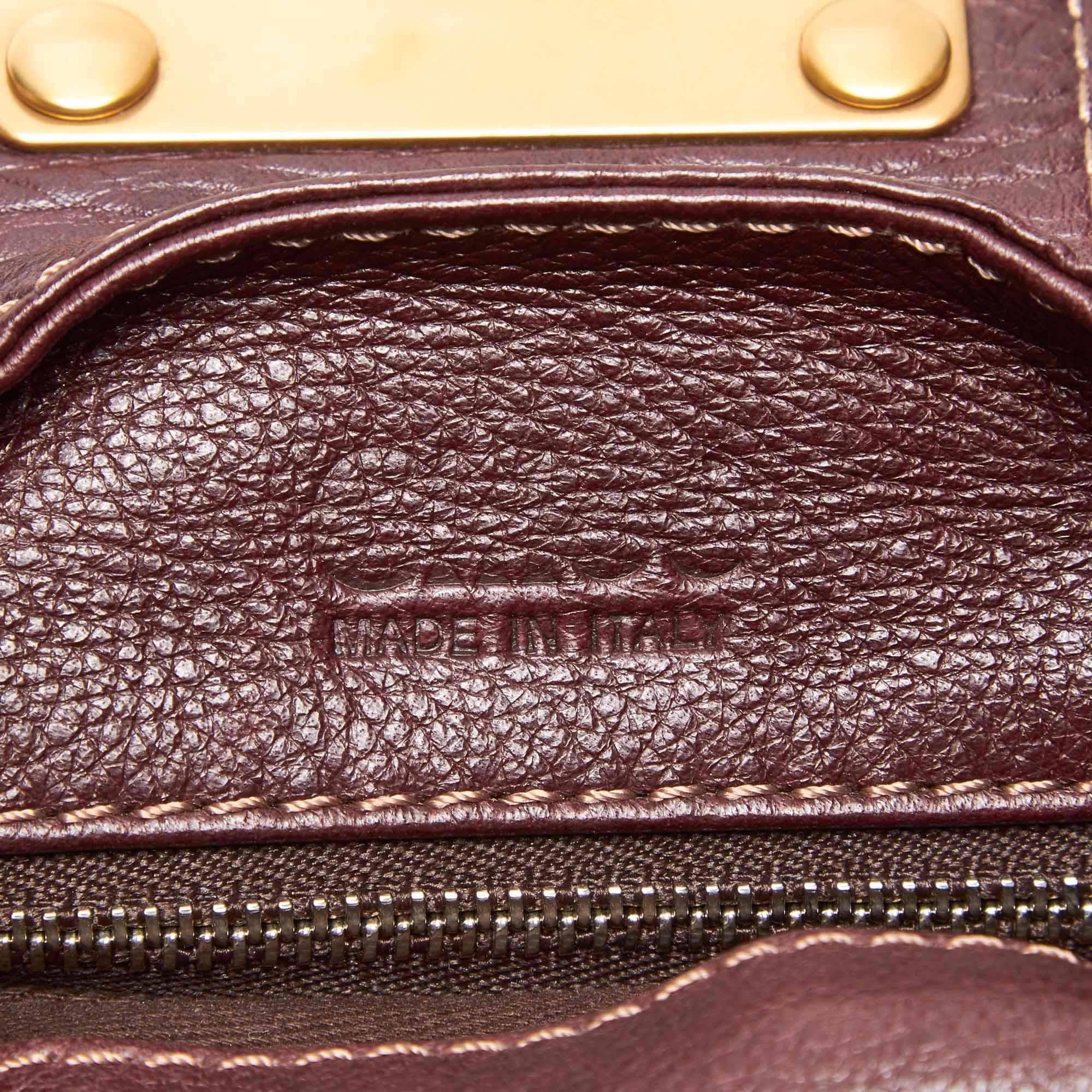Sac à main Chloé Paddington vintage authentique en cuir avec clé de poussière et cadenas en vente 1