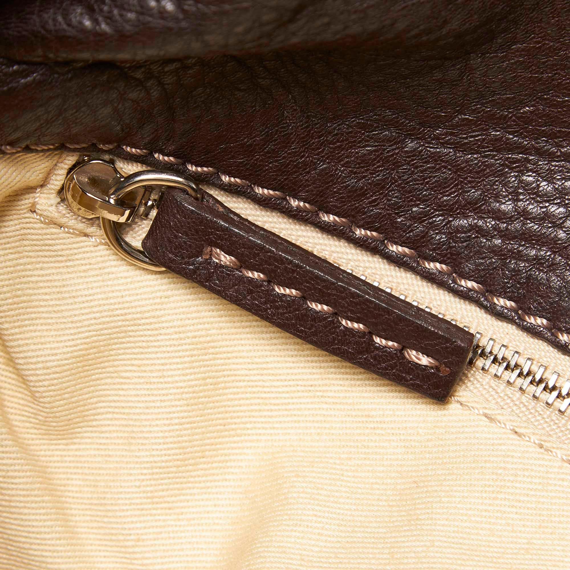 Vintage Authentic Chloe Leather Paddington Hobo Bag w Padlock Key Padlock Key 3