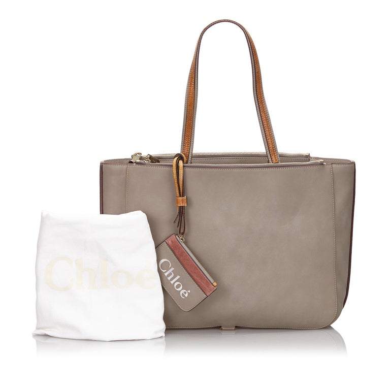 Vintage Authentic Chloe Leather Sam Tote Bag ROMANIA w Dust Bag Pouch