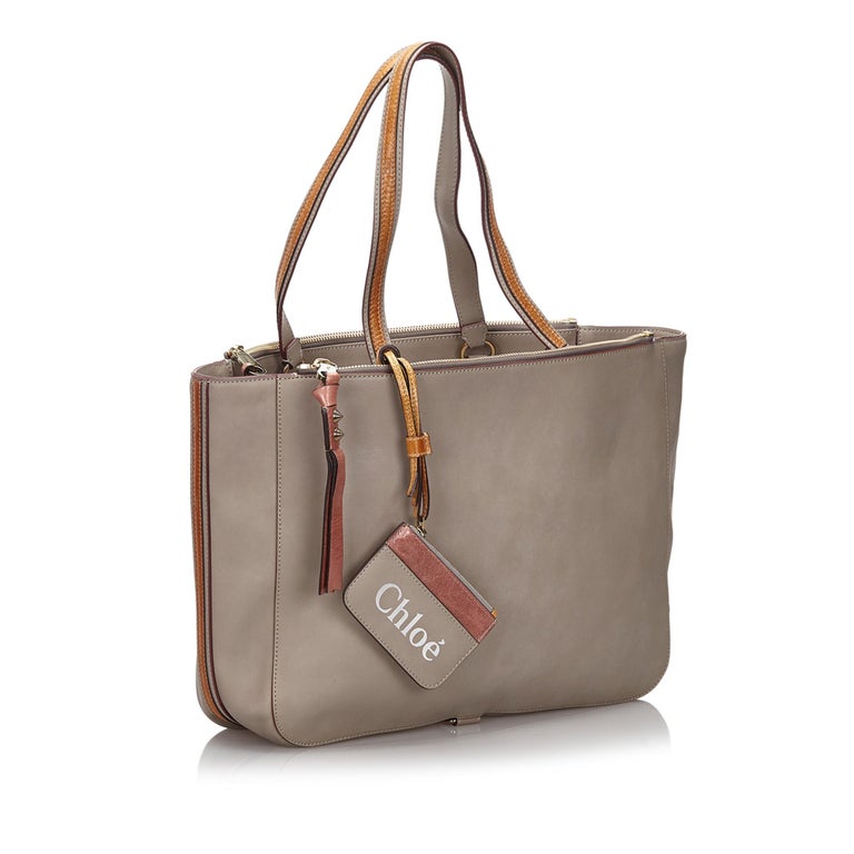 Vintage Authentic Chloe Leather Sam Tote Bag ROMANIA w Dust Bag Pouch