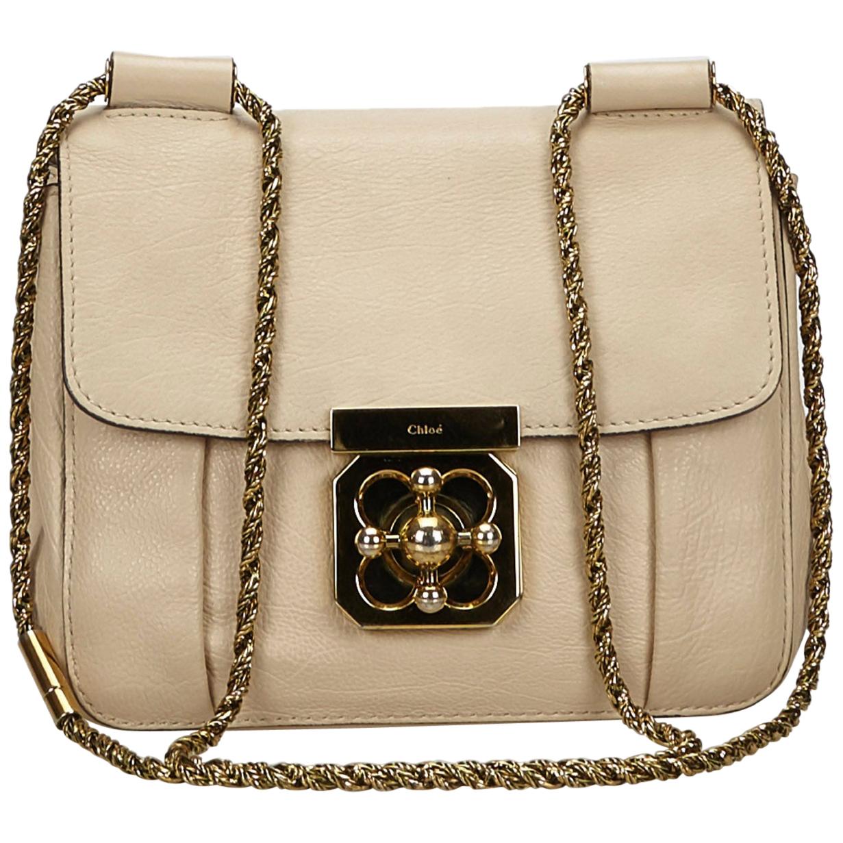 Vintage Authentic Chloe Pink Leather Elsie Crossbody Bag France SMALL