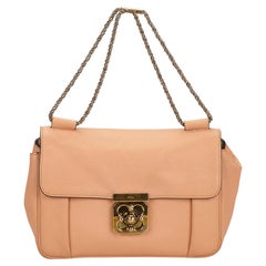 Vintage Authentic Chloe Pink Leather Elsie Shoulder Bag ITALY MEDIUM 