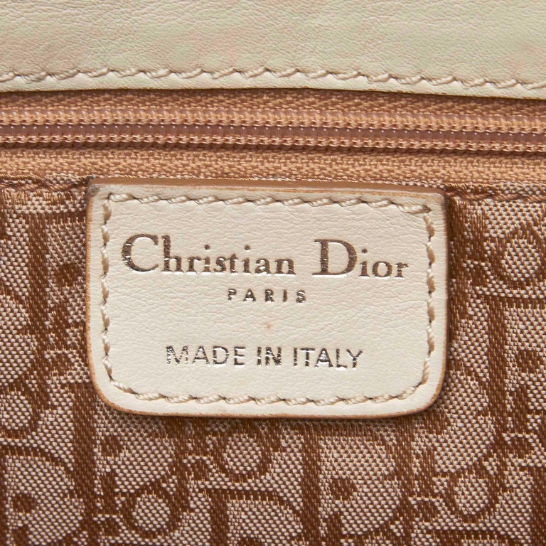 Vintage Authentic Dior Leather Handbag w Dust Bag Authenticity Card ...
