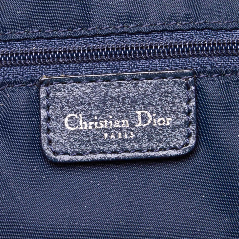 Vintage Authentic Dior White Dior Oblique Crossbody Bag France MEDIUM ...