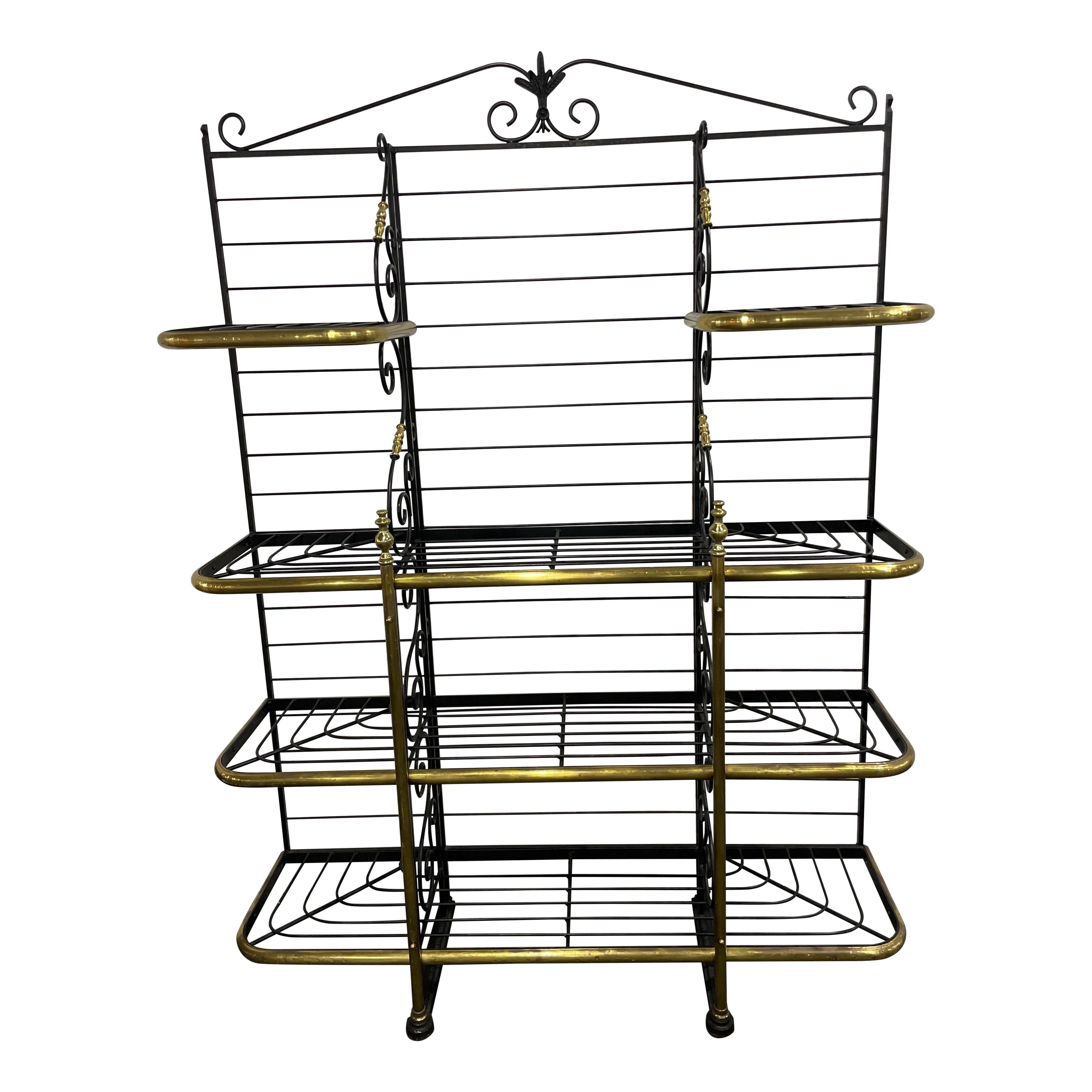 Vintage Authentic French Baker's Rack