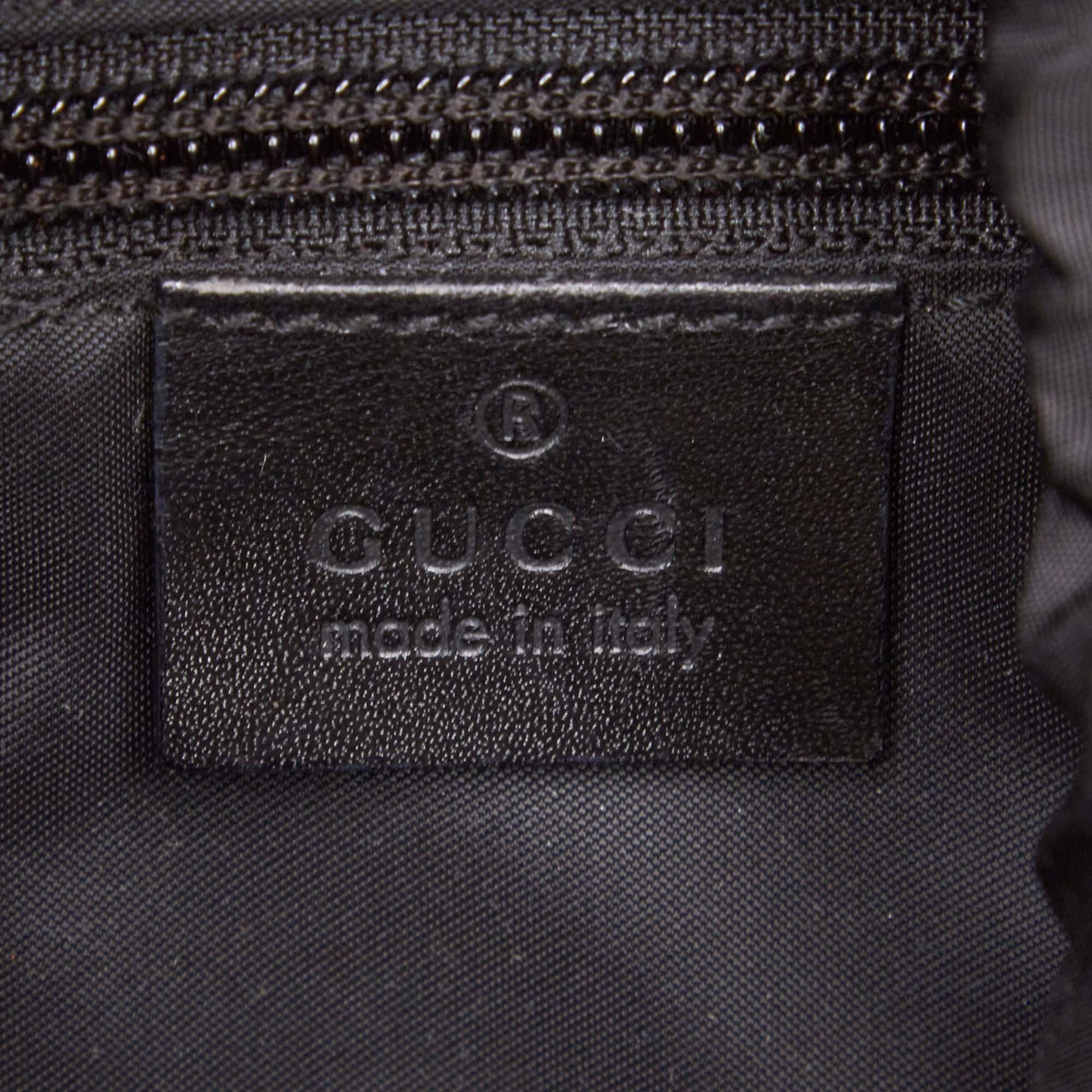 Women's Vintage Authentic Gucci Black Canvas Fabric Mesh Backpack Italy SMALL  For Sale